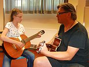 Gitarrenunterricht in de Musikschule Diehn